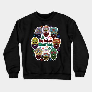 Dia de los Muertos Sugar Skulls Crewneck Sweatshirt